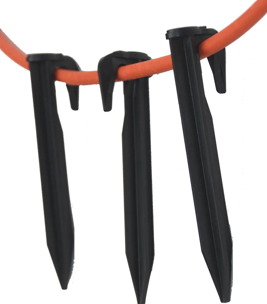 Haken Nägel bis 5,5 mm Kabel kompatibel für McCulloch Rob ® Mähroboter Befestigungs Heringe Erdanker - verstärkter HQ ABS, Stück:1000